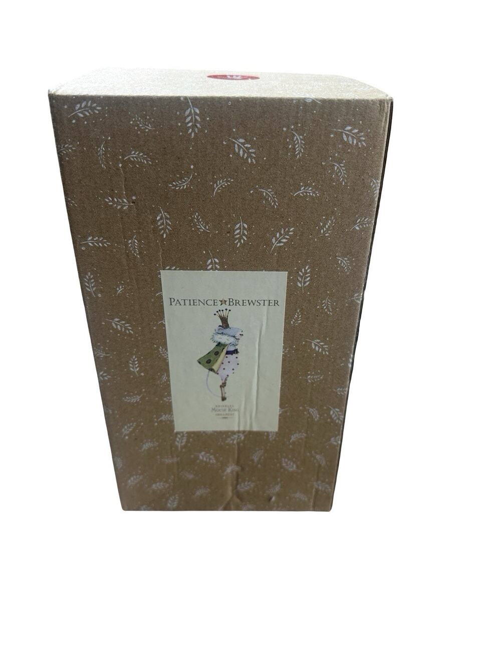 Patience Brewster Krinkles Mouse King Christmas Ornament Original Box New